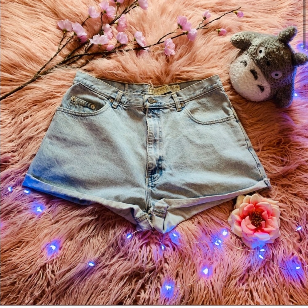 Abercrombie High Waist Denim Shorts